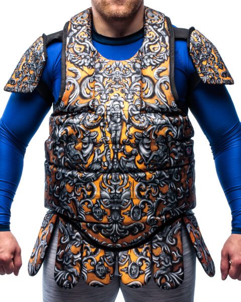 Lightweight Vest With Shoulder Protection "The 16th century" print