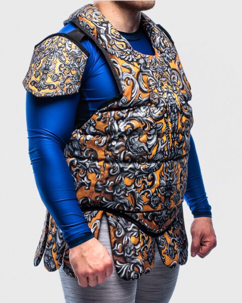 Lightweight Vest With Shoulder Protection "The 16th century" print