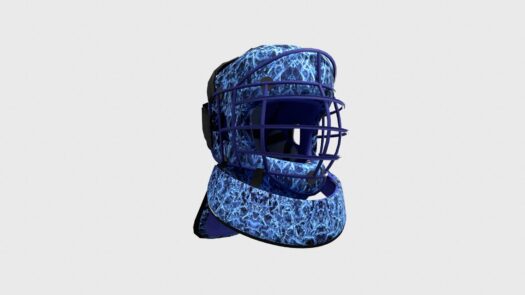 Helmet With Neck Protection Pattern Design