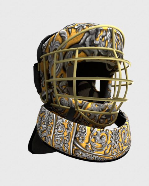 Helmet With Neck Protection Pattern Design