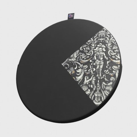 Round Shield Printed Design
