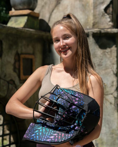 Dragon skin helmet