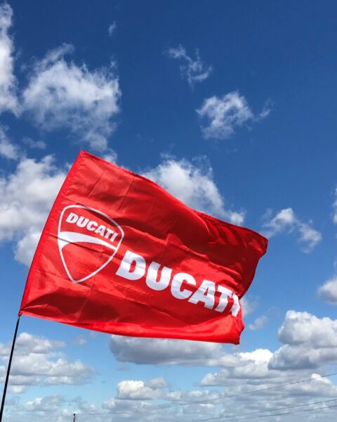 Flag with team logo Flag with team logo