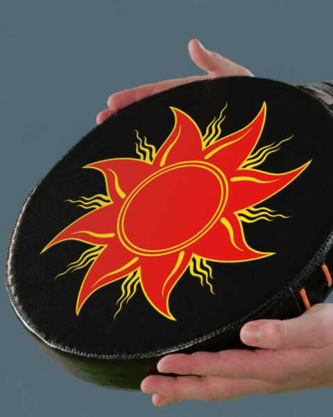 Buckler shield with emboidery team logo Knyaz