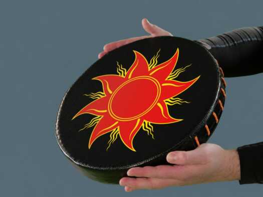 Buckler shield with emboidery team logo Knyaz
