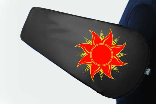 Punch Pavise Shield with emboidery team logo Knyaz