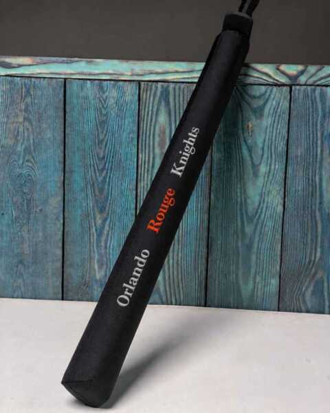 Two handed sword with emboidery team logo Rogues