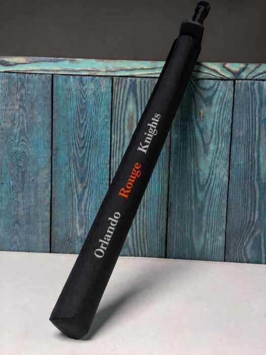 Two handed sword with emboidery team logo Rogues