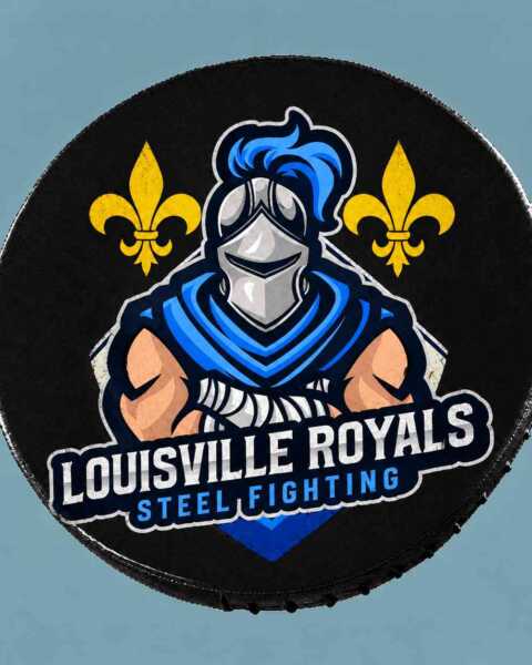 Round Shield with emboidery team logo Louisville Royals