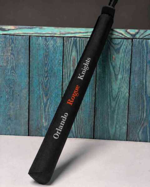 Two handed sword with emboidery team logo Rogues
