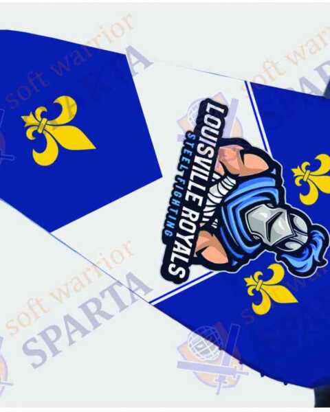 Punch Pavise Shield with emboidery team logo Louisville Royals